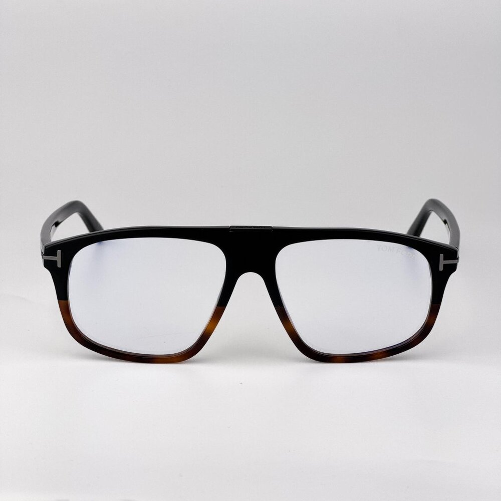 Tom Ford FT5901-B-N Eyeglasses – Black / Havana Blue Light Blocking | Model 056